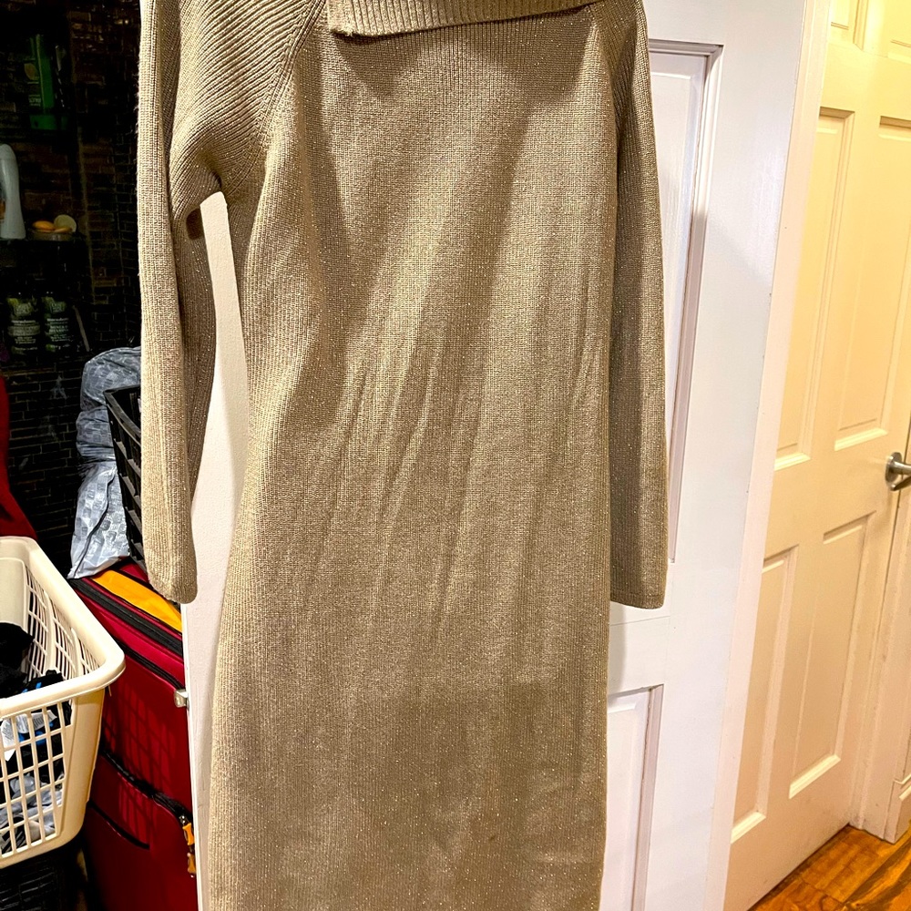 Calvin Klein sweather dress gold . Cute and comfortable. - Picture 12 of 12